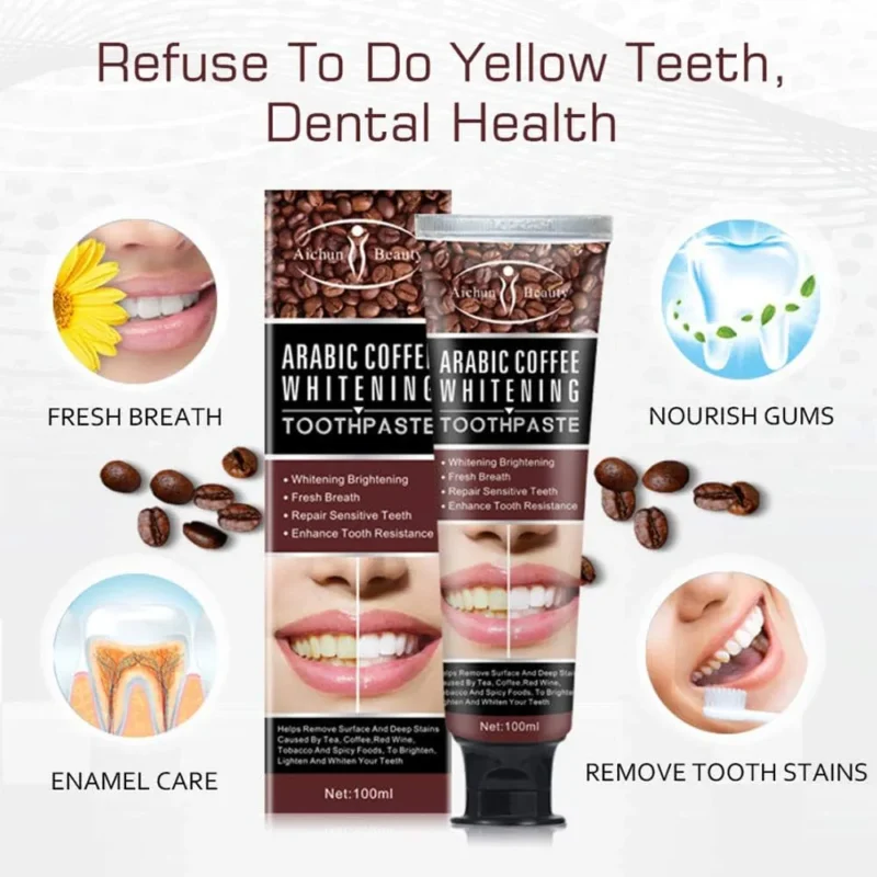 Aichun beauty Arabic Coffee Whitening Toothpaste