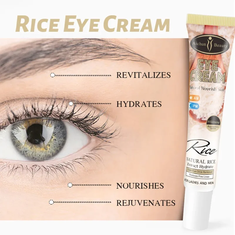 Aichun Beauty Rice Eye Cream For Remove Dark Circles Eye Bags